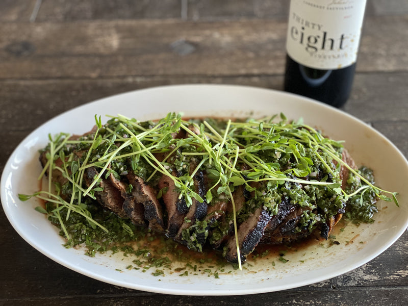 Grilled Marinated Tri Tip with Chimichurri
