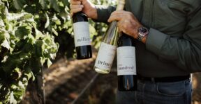 Three bottles of LangeTwins Single Vineyard Wines
